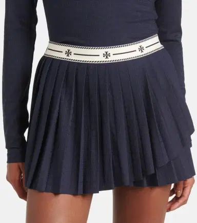 Tory Sport Pleated jacquard jersey tennis skirt | Thumbnail 4