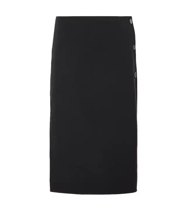 Courreges Courrèges Wool-blend midi skirt