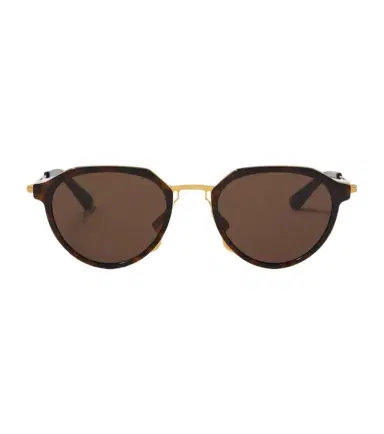 Bottega Veneta Thin Triangle round sunglasses | Thumbnail 1
