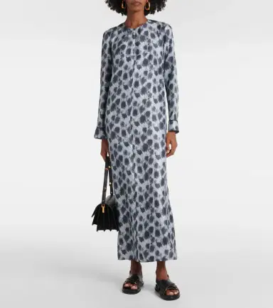 Marni Printed silk maxi dress | Thumbnail 3