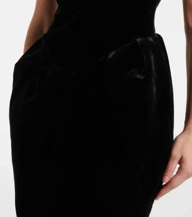RASARIO Velvet midi dress | Thumbnail 3 RASARIO Velvet midi dress | Thumbnail 3