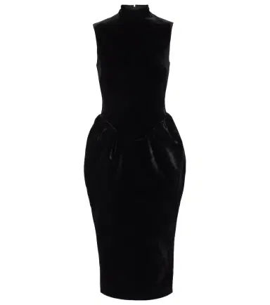 RASARIO Velvet midi dress | Thumbnail 1 RASARIO Velvet midi dress | Thumbnail 1