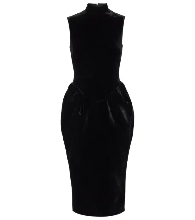 Rasario Velvet midi dress