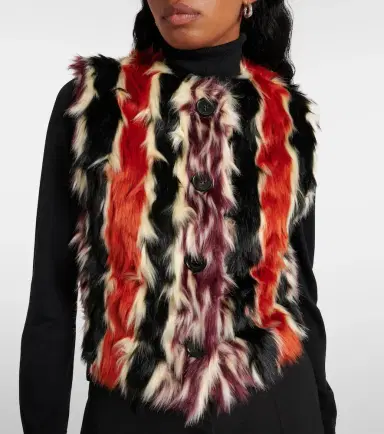 Missoni Striped faux fur vest | Thumbnail 4