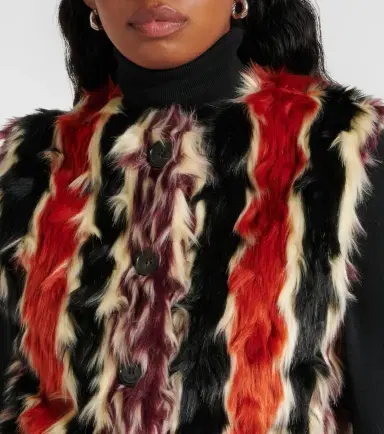 Missoni Striped faux fur vest | Thumbnail 5