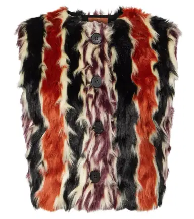 Missoni Striped faux fur vest | Thumbnail 1