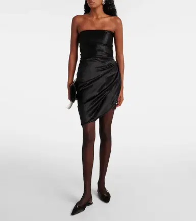 Saint Laurent Babylone crêpe slingback flats | Thumbnail 5 Saint Laurent Babylone crêpe slingback flats | Thumbnail 5