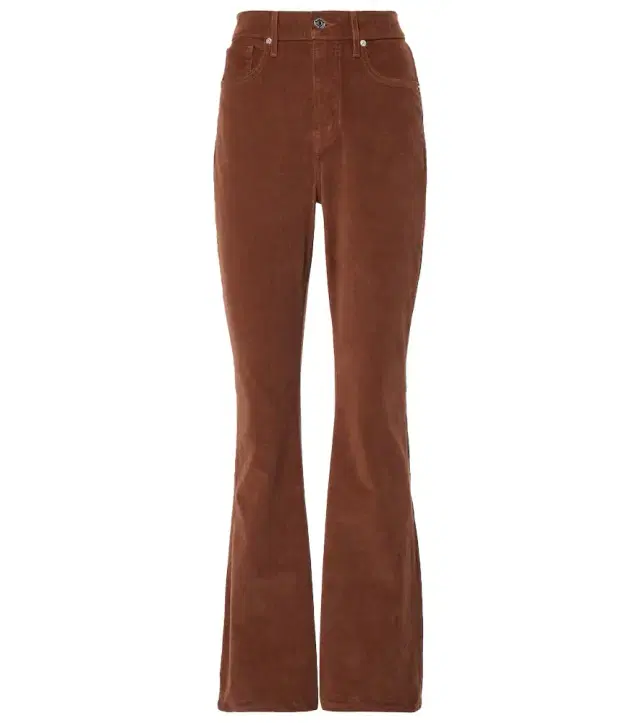 Veronica Beard Cameron cotton corduroy flared pants