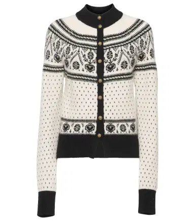 Khaite Marc jacquard cashmere-blend cardigan | Thumbnail 1