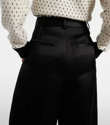 Khaite Marinta high-rise satin wide-leg pants | Thumbnail 2
