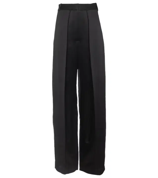Marinta high-rise satin wide-leg pants