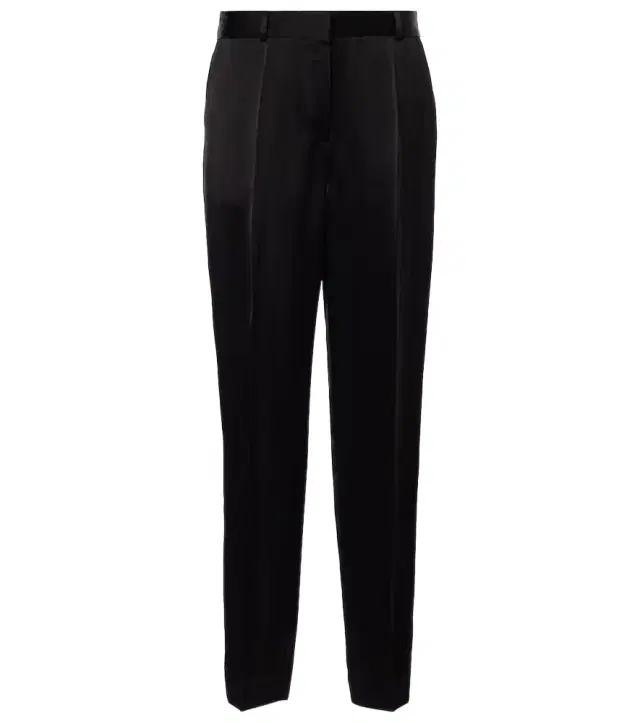 Toteme High-rise satin straight pants