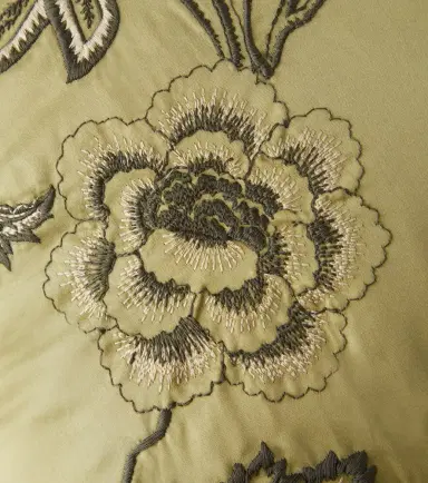 Etro Embroidered cotton satin cushion | Thumbnail 4