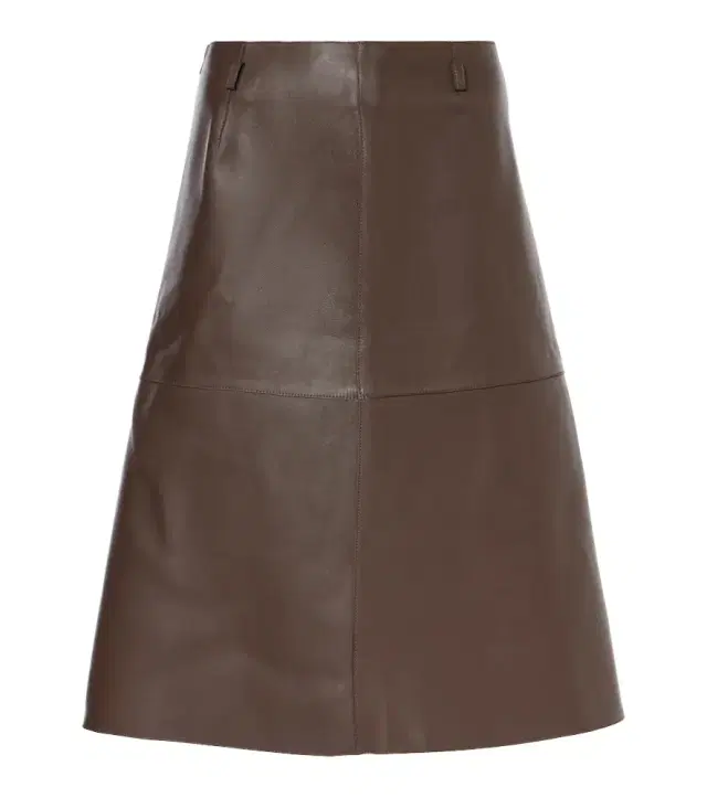 Toteme Leather midi skirt