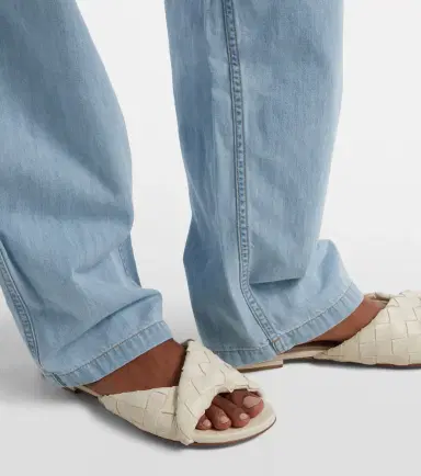Bottega Veneta Blink Intrecciato leather slides | Thumbnail 6