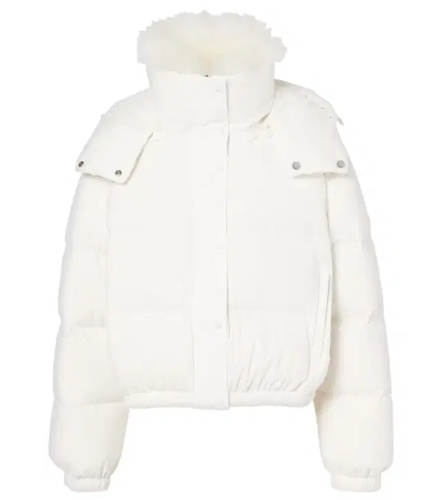 Yves Salomon Doudoune 58cm shearling-trimmed ski jacket