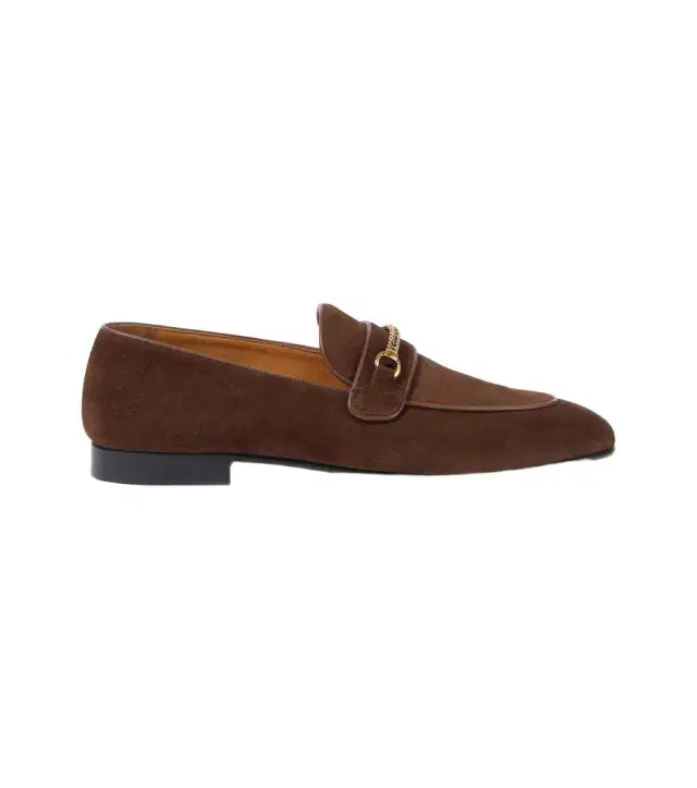 Tom Ford Liam chain-detail suede loafers