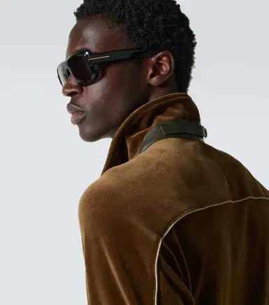 Tom Ford Cotton-blend velvet track jacket | Thumbnail 3 Tom Ford Cotton-blend velvet track jacket | Thumbnail 3