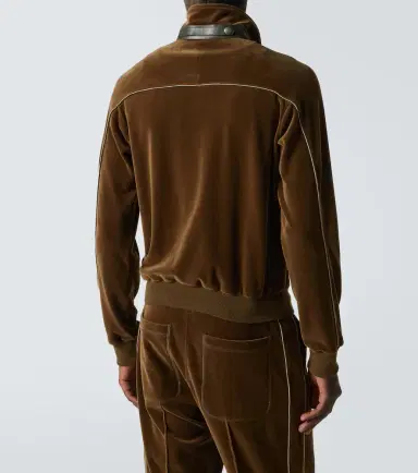 Tom Ford Cotton-blend velvet track jacket | Thumbnail 6 Tom Ford Cotton-blend velvet track jacket | Thumbnail 6