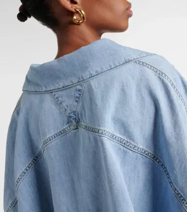 Bottega Veneta Cropped cotton denim shirt | Thumbnail 2 Bottega Veneta Cropped cotton denim shirt | Thumbnail 2