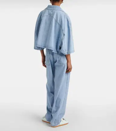 Bottega Veneta Cropped cotton denim shirt | Thumbnail 4 Bottega Veneta Cropped cotton denim shirt | Thumbnail 4