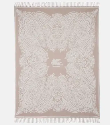 Etro Alocasia fringed wool throw | Thumbnail 2