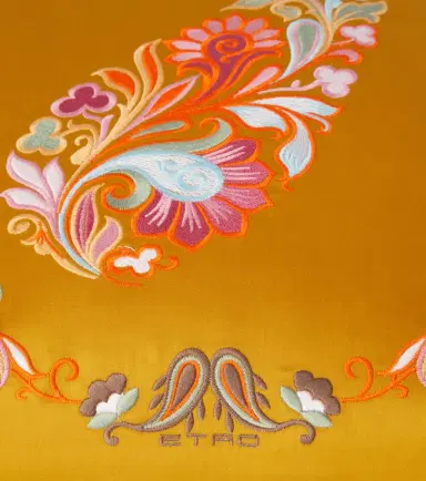 Etro Kentia embroidered cotton cushion | Thumbnail 3