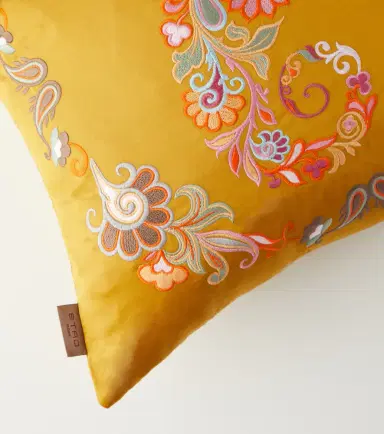 Etro Kentia embroidered cotton cushion | Thumbnail 4