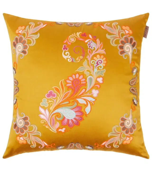 Etro Kentia embroidered cotton cushion