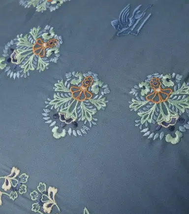 Etro Embroidered cotton satin cushion | Thumbnail 3