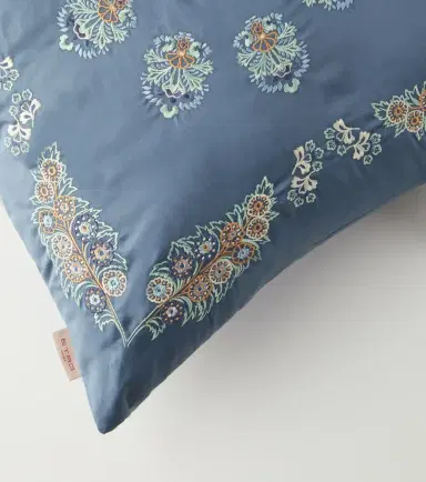 Etro Embroidered cotton satin cushion | Thumbnail 4