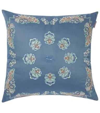 Etro Embroidered cotton satin cushion | Thumbnail 1
