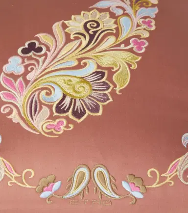 Etro Paisley embroidered cotton cushion | Thumbnail 3