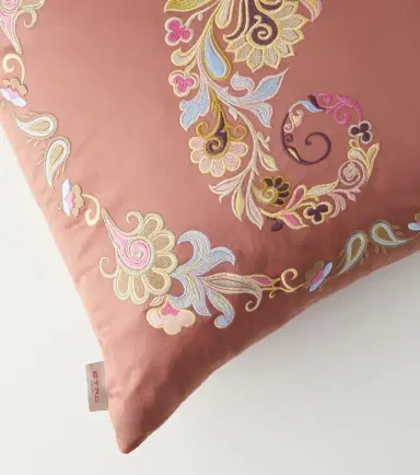 Etro Paisley embroidered cotton cushion | Thumbnail 4