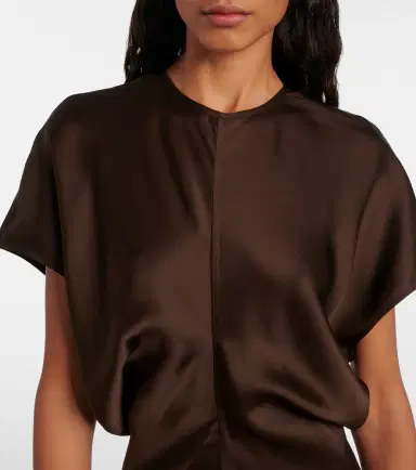 Toteme Draped satin maxi dress | Thumbnail 2