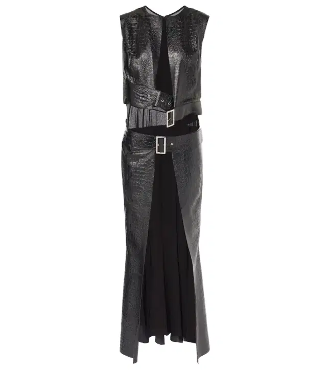 Junya Watanabe Snake-effect midi dress