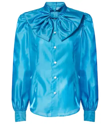 Noir Kei Ninomiya Bow-detail satin blouse | Thumbnail 1