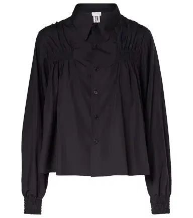 Noir Kei Ninomiya Shirred cotton shirt | Thumbnail 1