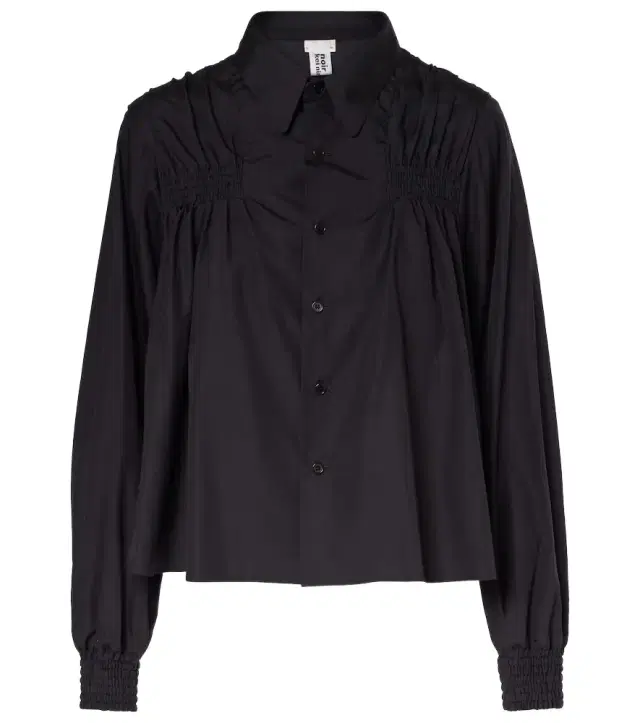 Noir Kei Ninomiya Shirred cotton shirt