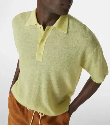 Auralee ohair-blend polo sweater | Thumbnail 2