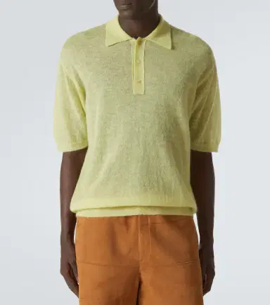 Auralee ohair-blend polo sweater | Thumbnail 4