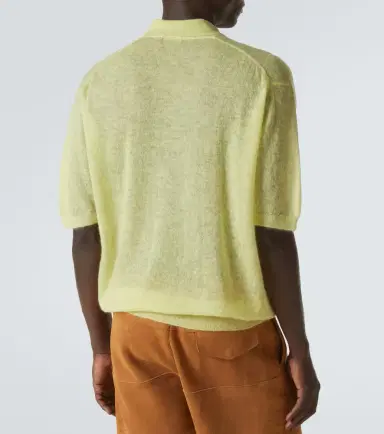 Auralee ohair-blend polo sweater | Thumbnail 5