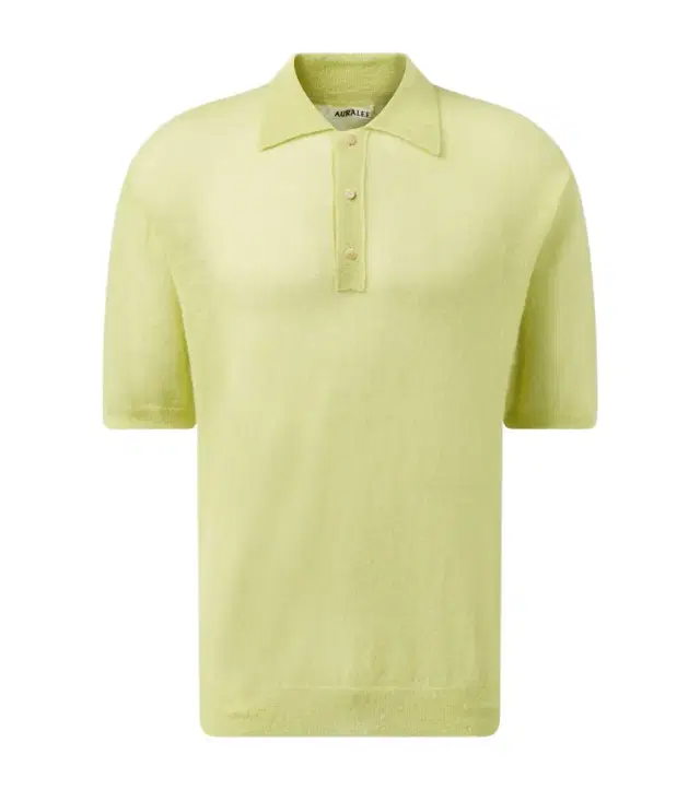 Auralee ohair-blend polo sweater