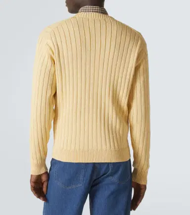 Auralee Ribbed-knit cotton cardigan | Thumbnail 2