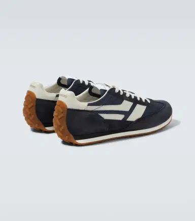Tom Ford Mick suede-trimmed sneakers | Thumbnail 2 Tom Ford Mick suede-trimmed sneakers | Thumbnail 2