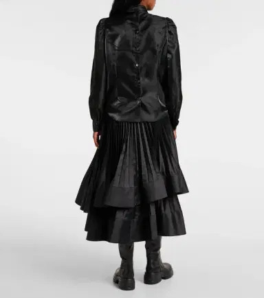 Noir Kei Ninomiya Tie-neck satin shirt | Thumbnail 3