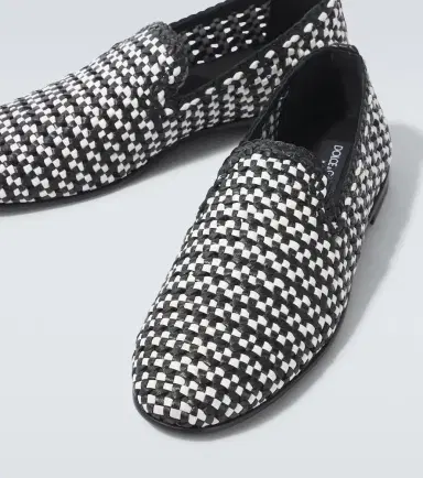 Dolce & Gabbana Woven leather slip-on shoes | Thumbnail 4