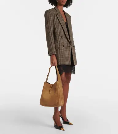 Saint Laurent Le 5 à 7 Supple Large suede shoulder bag | Thumbnail 6 Saint Laurent Le 5 à 7 Supple Large suede shoulder bag | Thumbnail 6