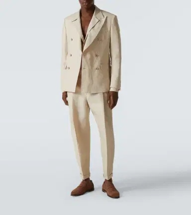 Dolce & Gabbana Double-breasted linen blazer | Thumbnail 6