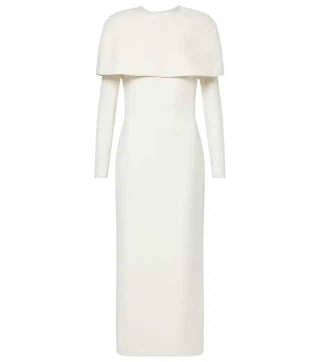 Safiyaa Bridal Gullu caped crêpe midi dress